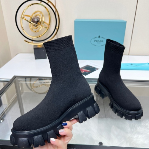 Cheap Prada Boots For Women #1257847 Replica Wholesale [$88.00 USD] [ITEM#1257847] on Replica Prada Boots