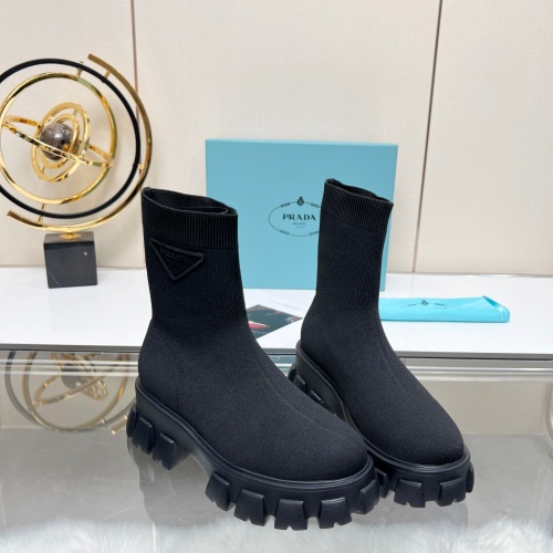 Cheap Prada Boots For Women #1257847 Replica Wholesale [$88.00 USD] [ITEM#1257847] on Replica Prada Boots