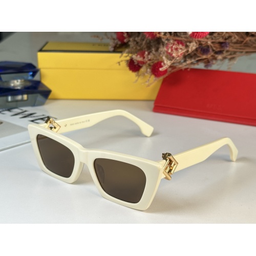 Cheap Fendi AAA Quality Sunglasses #1257863 Replica Wholesale [$64.00 USD] [ITEM#1257863] on Replica Fendi AAA Quality Sunglasses