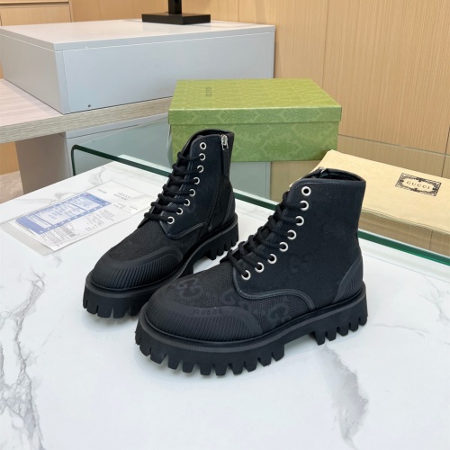 Cheap Gucci Boots For Women #1257937 Replica Wholesale [$98.00 USD] [ITEM#1257937] on Replica Gucci Boots