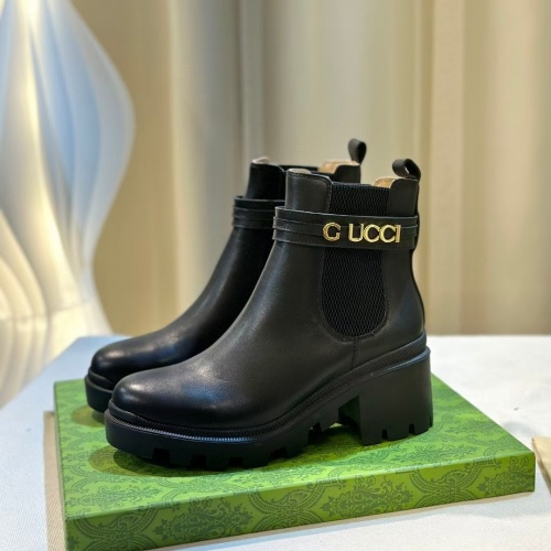 Cheap Gucci Boots For Women #1257982 Replica Wholesale [$100.00 USD] [ITEM#1257982] on Replica Gucci Boots