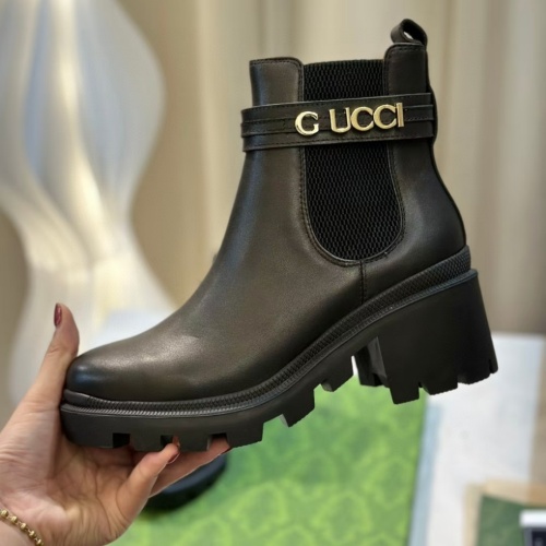 Cheap Gucci Boots For Women #1257982 Replica Wholesale [$100.00 USD] [ITEM#1257982] on Replica Gucci Boots