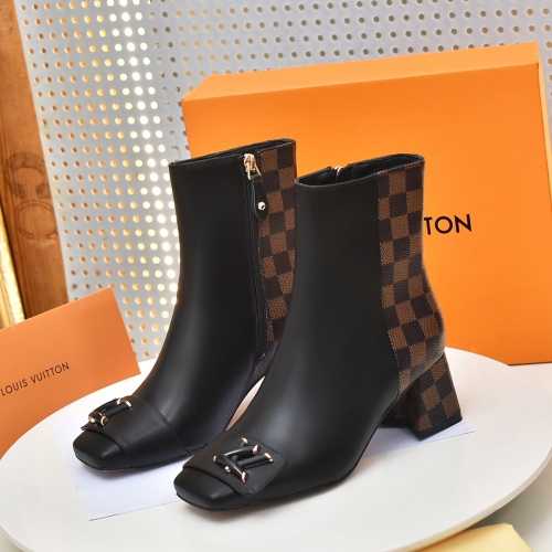 Cheap Louis Vuitton Boots For Women #1257986 Replica Wholesale [$92.00 USD] [ITEM#1257986] on Replica Louis Vuitton Boots