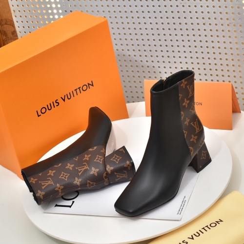 Cheap Louis Vuitton Boots For Women #1257988 Replica Wholesale [$92.00 USD] [ITEM#1257988] on Replica Louis Vuitton Boots