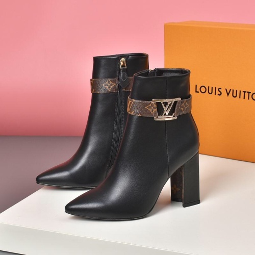 Cheap Louis Vuitton Boots For Women #1257991 Replica Wholesale [$88.00 USD] [ITEM#1257991] on Replica Louis Vuitton Boots