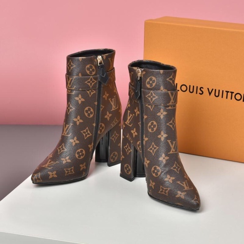 Cheap Louis Vuitton Boots For Women #1257992 Replica Wholesale [$88.00 USD] [ITEM#1257992] on Replica Louis Vuitton Boots