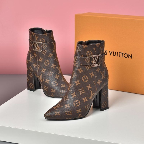 Cheap Louis Vuitton Boots For Women #1257992 Replica Wholesale [$88.00 USD] [ITEM#1257992] on Replica Louis Vuitton Boots