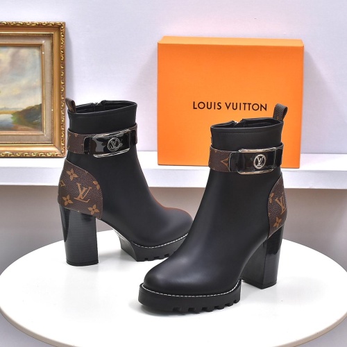 Cheap Louis Vuitton Boots For Women #1257996 Replica Wholesale [$100.00 USD] [ITEM#1257996] on Replica Louis Vuitton Boots