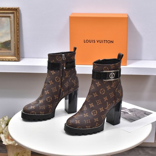 Cheap Louis Vuitton Boots For Women #1257998 Replica Wholesale [$100.00 USD] [ITEM#1257998] on Replica Louis Vuitton Boots