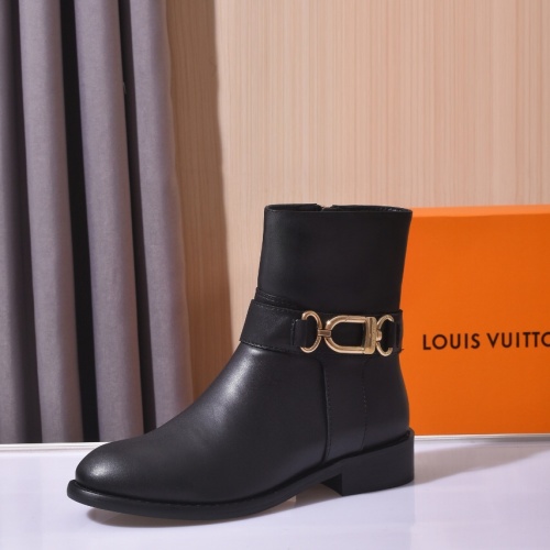 Cheap Louis Vuitton Boots For Women #1258002 Replica Wholesale [$100.00 USD] [ITEM#1258002] on Replica Louis Vuitton Boots