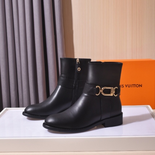 Cheap Louis Vuitton Boots For Women #1258002 Replica Wholesale [$100.00 USD] [ITEM#1258002] on Replica Louis Vuitton Boots