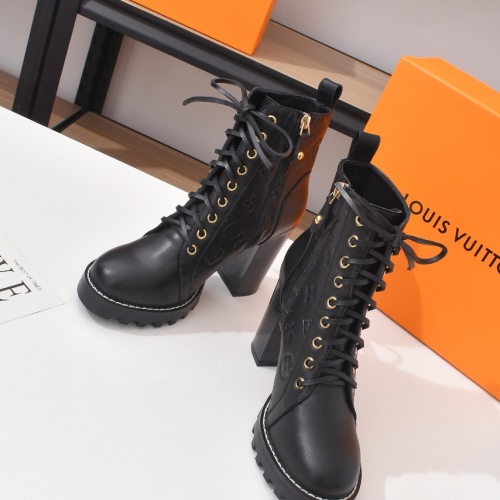 Cheap Louis Vuitton Boots For Women #1258003 Replica Wholesale [$100.00 USD] [ITEM#1258003] on Replica Louis Vuitton Boots