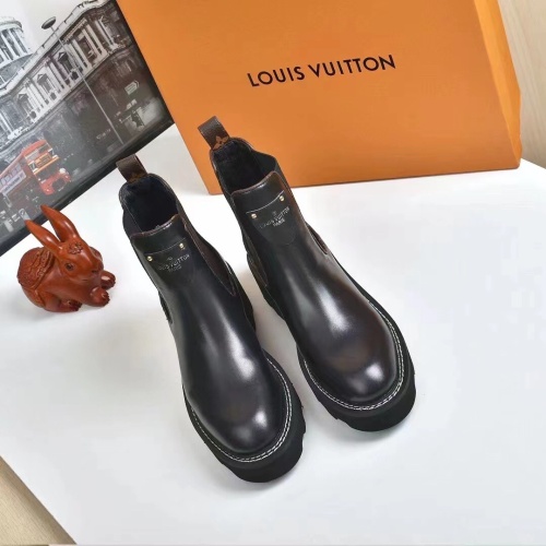 Cheap Louis Vuitton Boots For Women #1258005 Replica Wholesale [$96.00 USD] [ITEM#1258005] on Replica Louis Vuitton Boots