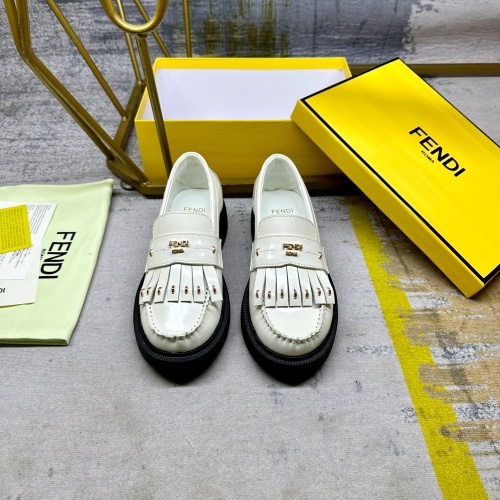 Cheap Fendi Leather Shoes For Women #1258025 Replica Wholesale [$102.00 USD] [ITEM#1258025] on Replica Fendi Leather Shoes