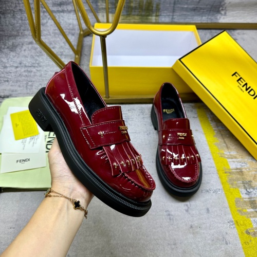 Cheap Fendi Leather Shoes For Women #1258026 Replica Wholesale [$102.00 USD] [ITEM#1258026] on Replica Fendi Leather Shoes