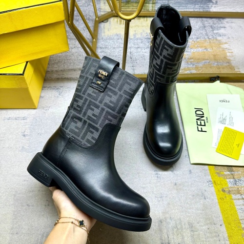 Cheap Fendi Fashion Boots For Women #1258032 Replica Wholesale [$108.00 USD] [ITEM#1258032] on Replica Fendi Fashion Boots