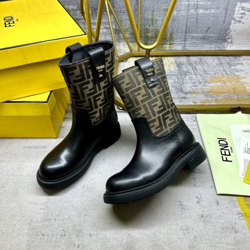 Cheap Fendi Fashion Boots For Women #1258033 Replica Wholesale [$108.00 USD] [ITEM#1258033] on Replica Fendi Fashion Boots