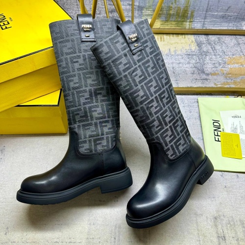 Cheap Fendi Fashion Boots For Women #1258035 Replica Wholesale [$122.00 USD] [ITEM#1258035] on Replica Fendi Fashion Boots