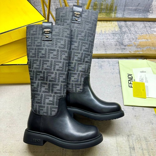 Cheap Fendi Fashion Boots For Women #1258035 Replica Wholesale [$122.00 USD] [ITEM#1258035] on Replica Fendi Fashion Boots