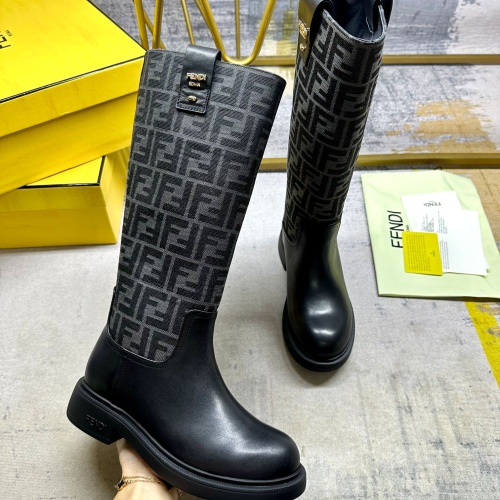 Cheap Fendi Fashion Boots For Women #1258035 Replica Wholesale [$122.00 USD] [ITEM#1258035] on Replica Fendi Fashion Boots