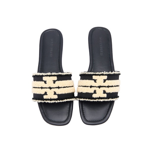 Cheap Tory Burch TB Slippers For Women #1258040 Replica Wholesale [$82.00 USD] [ITEM#1258040] on Replica Tory Burch TB Slippers