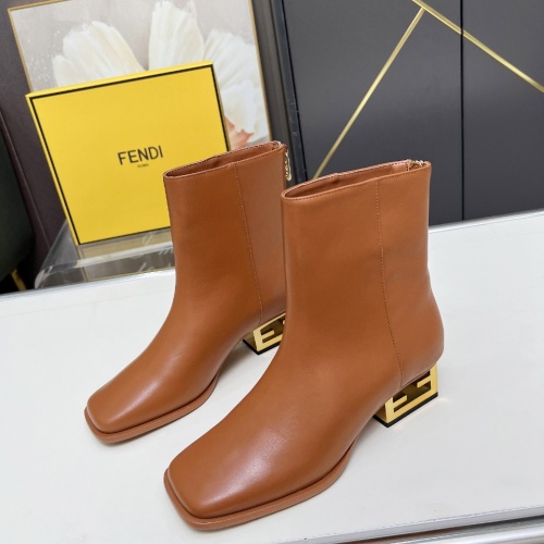 Cheap Fendi Fashion Boots For Women #1258044 Replica Wholesale [$122.00 USD] [ITEM#1258044] on Replica Fendi Fashion Boots