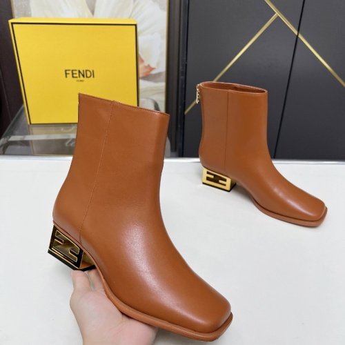 Cheap Fendi Fashion Boots For Women #1258044 Replica Wholesale [$122.00 USD] [ITEM#1258044] on Replica Fendi Fashion Boots