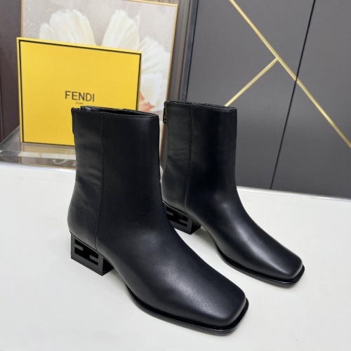 Cheap Fendi Fashion Boots For Women #1258045 Replica Wholesale [$122.00 USD] [ITEM#1258045] on Replica Fendi Fashion Boots