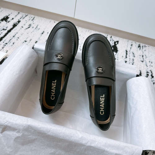 Cheap Chanel Leather Shoes For Women #1258058 Replica Wholesale [$115.00 USD] [ITEM#1258058] on Replica Chanel Leather Shoes