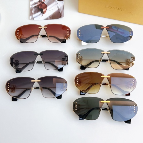 Cheap LOEWE AAA Quality Sunglasses #1258135 Replica Wholesale [$64.00 USD] [ITEM#1258135] on Replica LOEWE AAA Quality Sunglasses