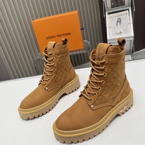 Cheap Louis Vuitton Boots For Women #1258152 Replica Wholesale [$115.00 USD] [ITEM#1258152] on Replica Louis Vuitton Boots