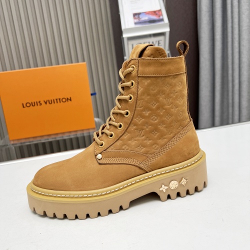 Cheap Louis Vuitton Boots For Women #1258152 Replica Wholesale [$115.00 USD] [ITEM#1258152] on Replica Louis Vuitton Boots