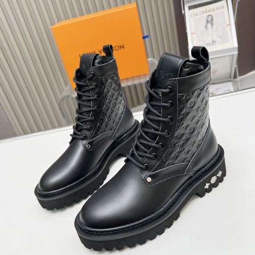 Cheap Louis Vuitton Boots For Women #1258153 Replica Wholesale [$115.00 USD] [ITEM#1258153] on Replica Louis Vuitton Boots