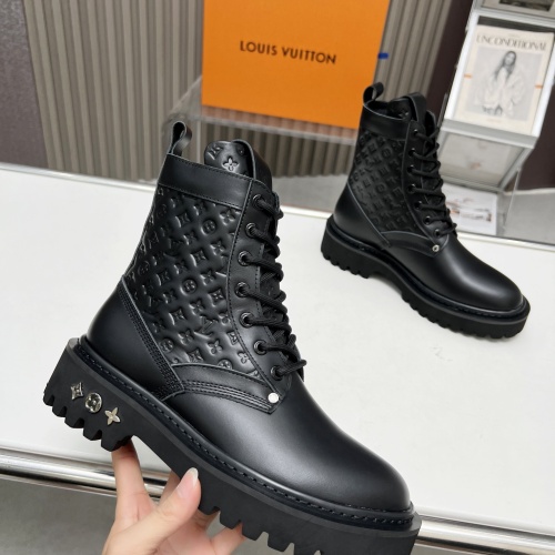 Cheap Louis Vuitton Boots For Women #1258153 Replica Wholesale [$115.00 USD] [ITEM#1258153] on Replica Louis Vuitton Boots