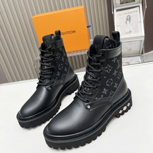 Cheap Louis Vuitton Boots For Women #1258154 Replica Wholesale [$115.00 USD] [ITEM#1258154] on Replica Louis Vuitton Boots