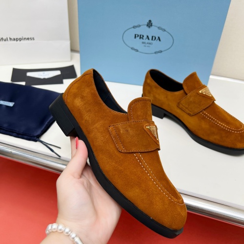 Cheap Prada Leather Shoes For Women #1258155 Replica Wholesale [$102.00 USD] [ITEM#1258155] on Replica Prada Leather Shoes