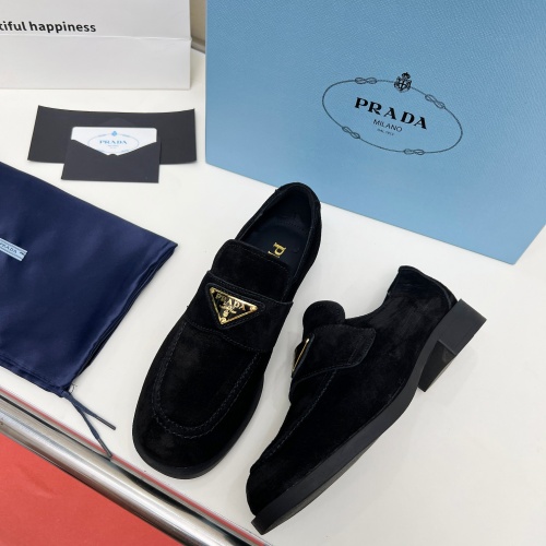 Cheap Prada Leather Shoes For Women #1258157 Replica Wholesale [$102.00 USD] [ITEM#1258157] on Replica Prada Leather Shoes