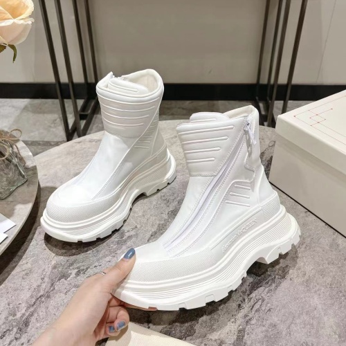 Cheap Alexander McQueen Boots For Women #1258159 Replica Wholesale [$130.00 USD] [ITEM#1258159] on Replica Alexander McQueen Boots