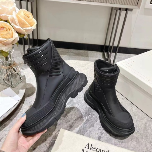 Cheap Alexander McQueen Boots For Women #1258161 Replica Wholesale [$130.00 USD] [ITEM#1258161] on Replica Alexander McQueen Boots