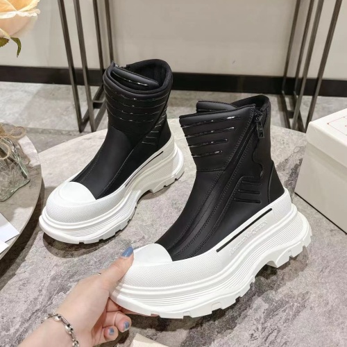 Cheap Alexander McQueen Boots For Women #1258163 Replica Wholesale [$130.00 USD] [ITEM#1258163] on Replica Alexander McQueen Boots