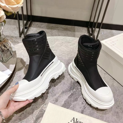 Cheap Alexander McQueen Boots For Women #1258163 Replica Wholesale [$130.00 USD] [ITEM#1258163] on Replica Alexander McQueen Boots