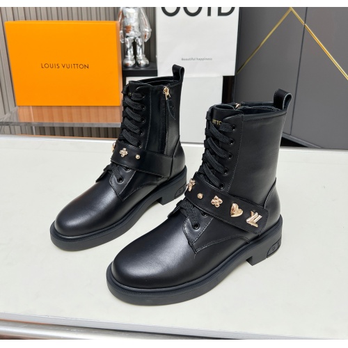 Cheap Louis Vuitton Boots For Women #1258248 Replica Wholesale [$105.00 USD] [ITEM#1258248] on Replica Louis Vuitton Boots