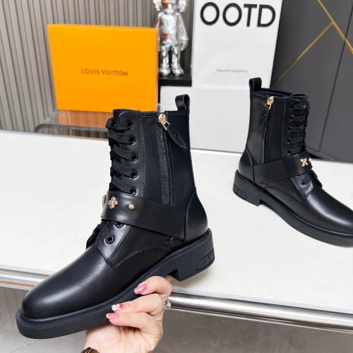 Cheap Louis Vuitton Boots For Women #1258248 Replica Wholesale [$105.00 USD] [ITEM#1258248] on Replica Louis Vuitton Boots