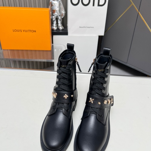 Cheap Louis Vuitton Boots For Women #1258248 Replica Wholesale [$105.00 USD] [ITEM#1258248] on Replica Louis Vuitton Boots