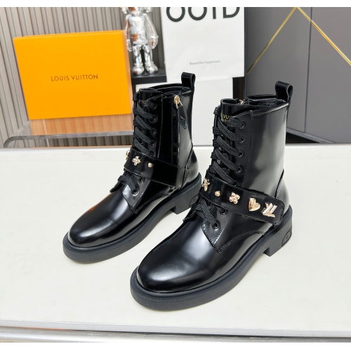 Cheap Louis Vuitton Boots For Women #1258249 Replica Wholesale [$105.00 USD] [ITEM#1258249] on Replica Louis Vuitton Boots