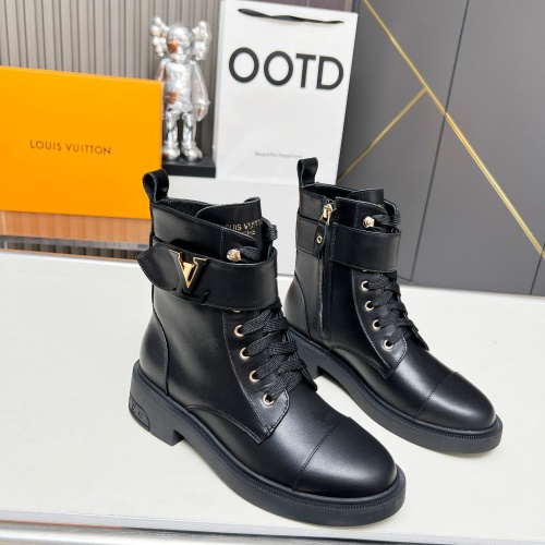 Cheap Louis Vuitton Boots For Women #1258250 Replica Wholesale [$105.00 USD] [ITEM#1258250] on Replica Louis Vuitton Boots