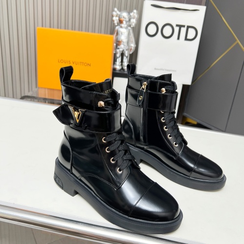 Cheap Louis Vuitton Boots For Women #1258253 Replica Wholesale [$105.00 USD] [ITEM#1258253] on Replica Louis Vuitton Boots