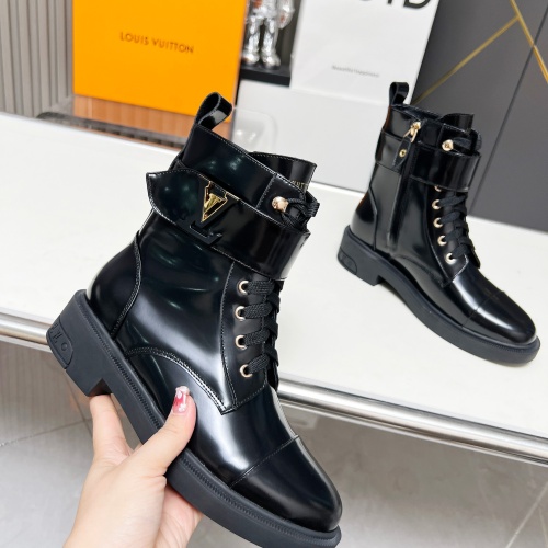 Cheap Louis Vuitton Boots For Women #1258253 Replica Wholesale [$105.00 USD] [ITEM#1258253] on Replica Louis Vuitton Boots