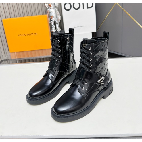 Cheap Louis Vuitton Boots For Women #1258261 Replica Wholesale [$105.00 USD] [ITEM#1258261] on Replica Louis Vuitton Boots