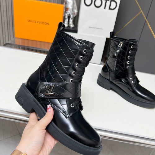 Cheap Louis Vuitton Boots For Women #1258261 Replica Wholesale [$105.00 USD] [ITEM#1258261] on Replica Louis Vuitton Boots